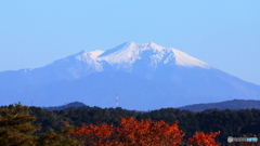 御嶽山を望む