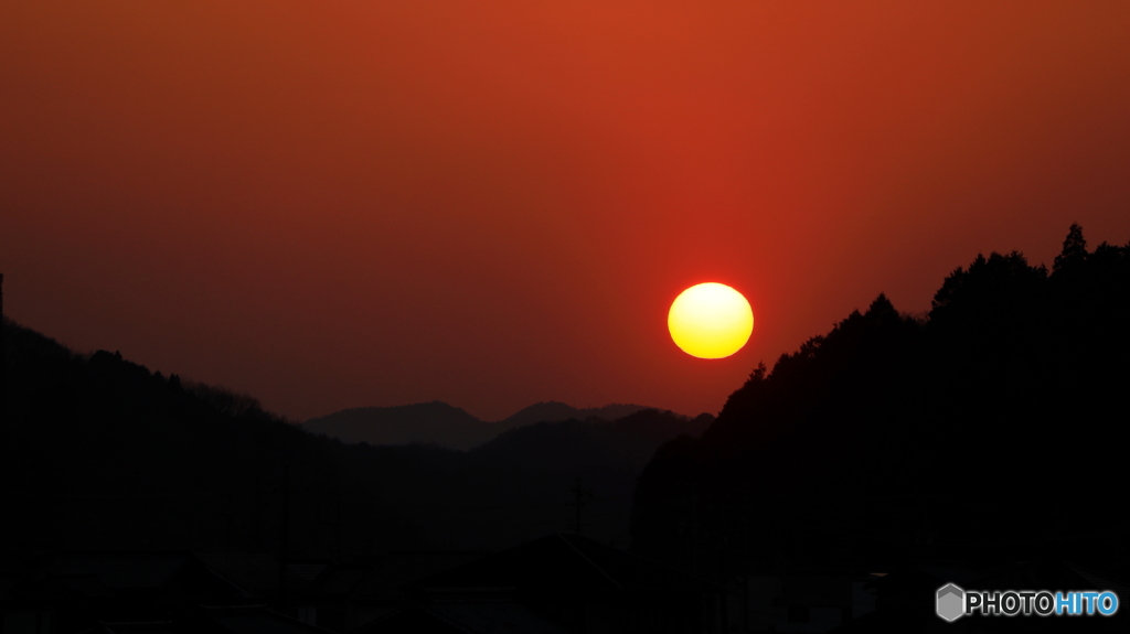 今日の夕景