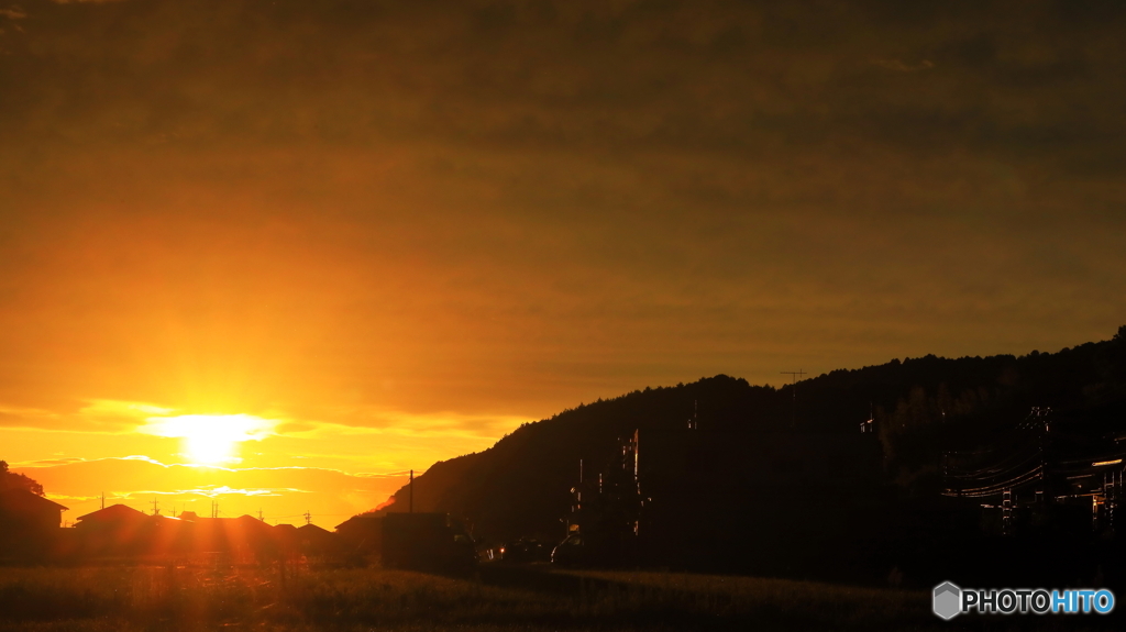 雨上がりの夕方は
