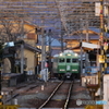 明智駅入線
