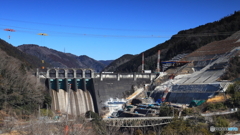 新丸山ダム工事進捗確認