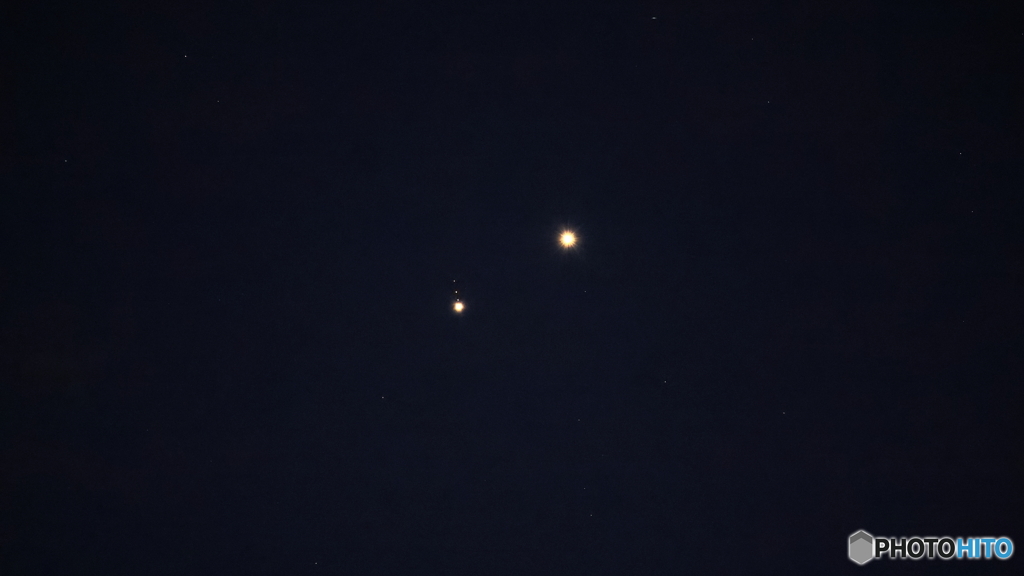 金星と木星が接近