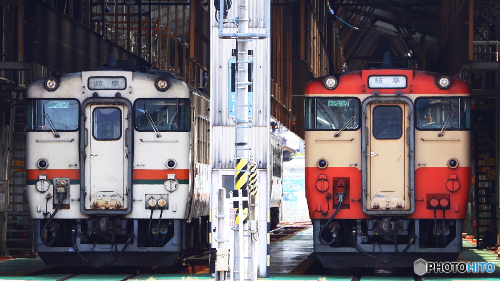 在りし日の美濃太田車両区
