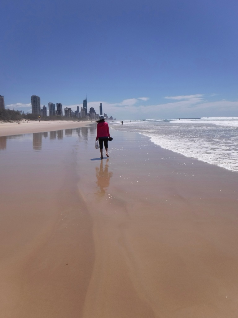 Walking on the bach