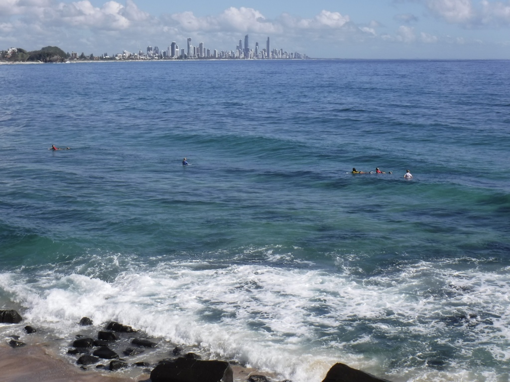 Surfers; waiting proper waves