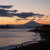 夕景・江の島と富士