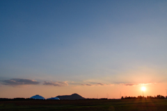 山口きらら博記念公園の夕焼け