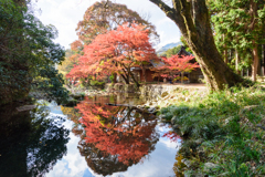 周防國四ノ宮「赤田神社」の紅葉