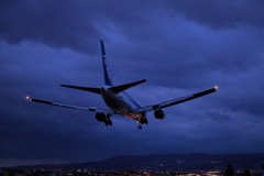 伊丹空港　千里川土手