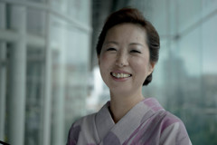 微笑み。