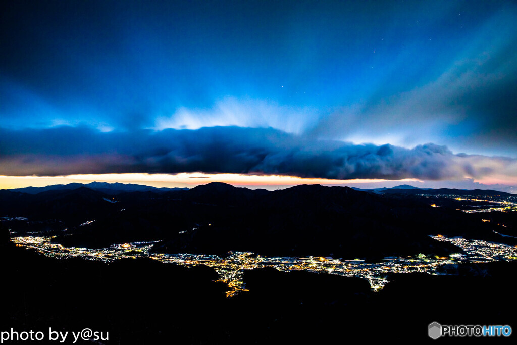三つ峠山からの朝景１