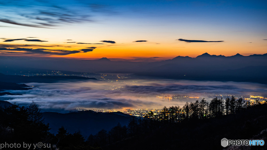 高ボッチの朝景