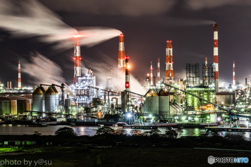 水島コンビナートの夜景Ⅱ