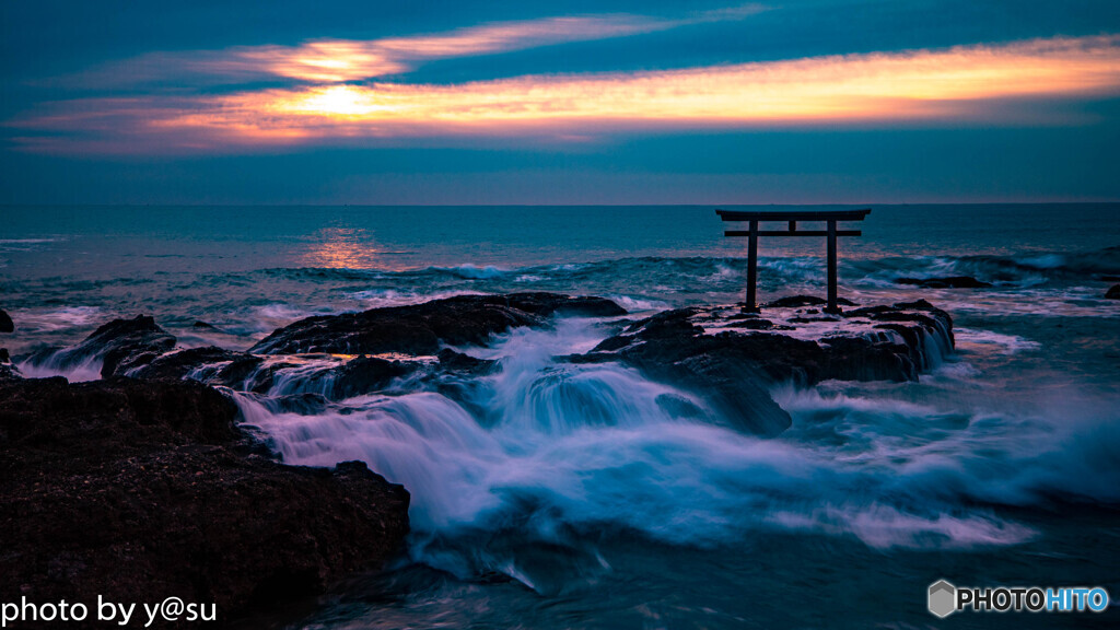 神磯の朝景