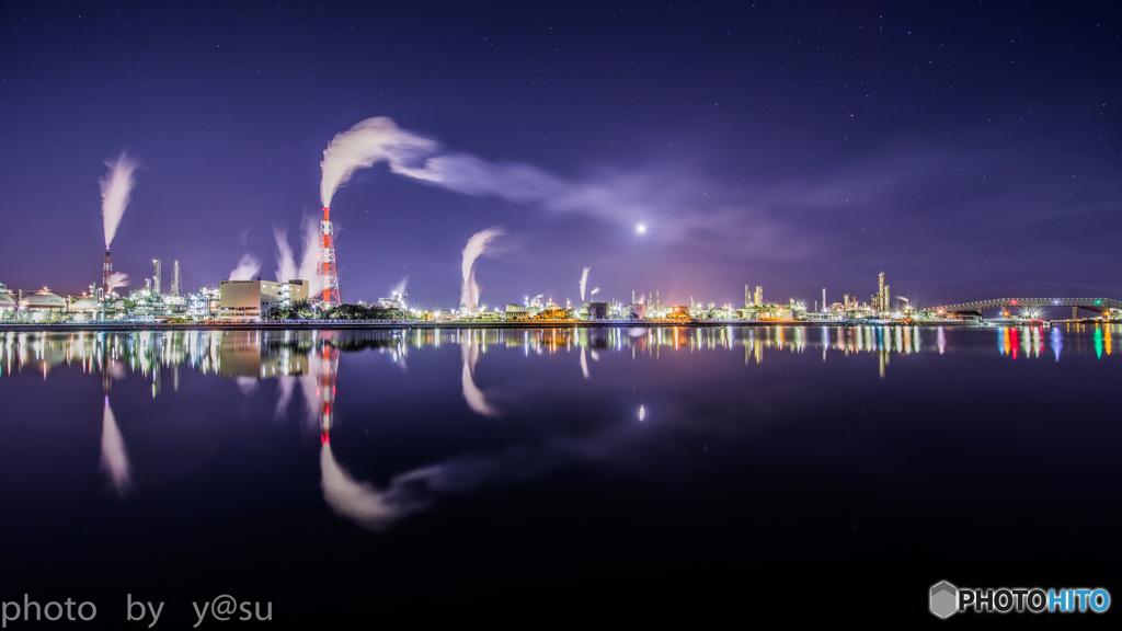 四日市の工場夜景