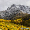 冠雪の戸隠と紅葉①