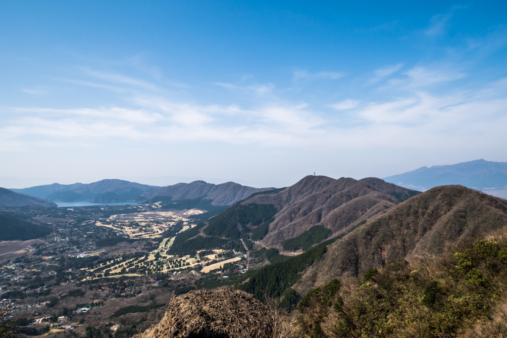 金時山から見る箱根