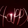 光で伝える （happy）