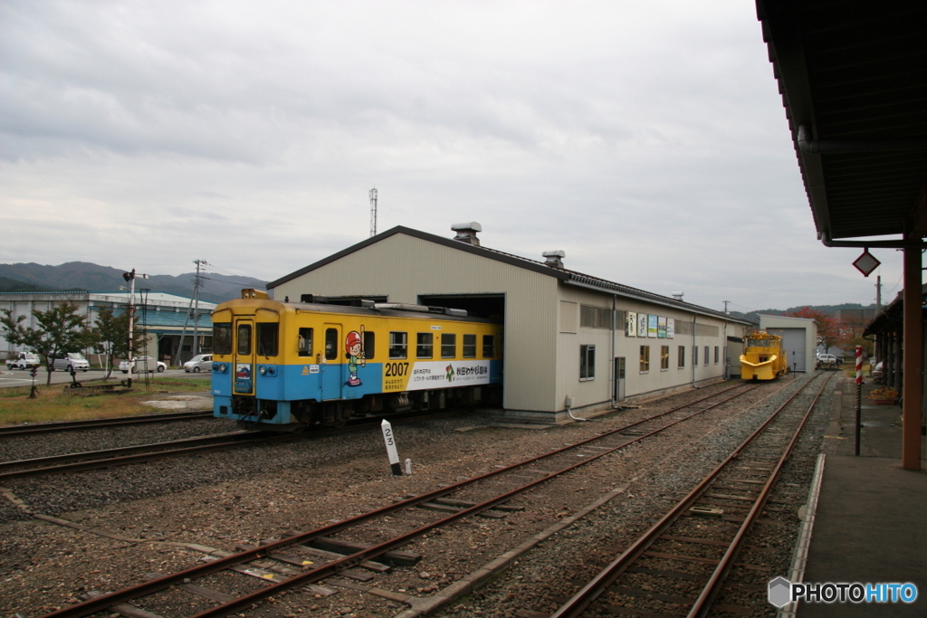 矢島駅構内