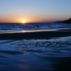 海の夕景