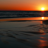 海の夕景