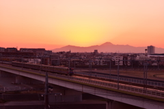 暮れる町
