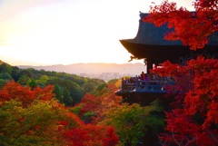 清水寺 舞台・夕景