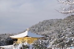 金閣寺 舎利殿・雪景