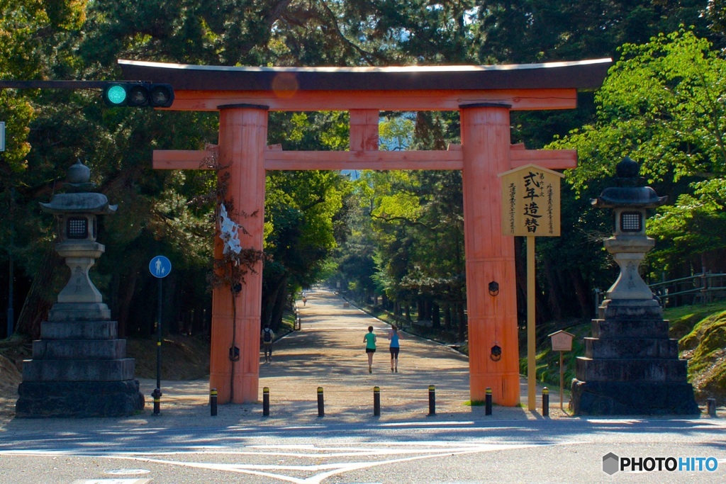 春日大社 参道 一之鳥居