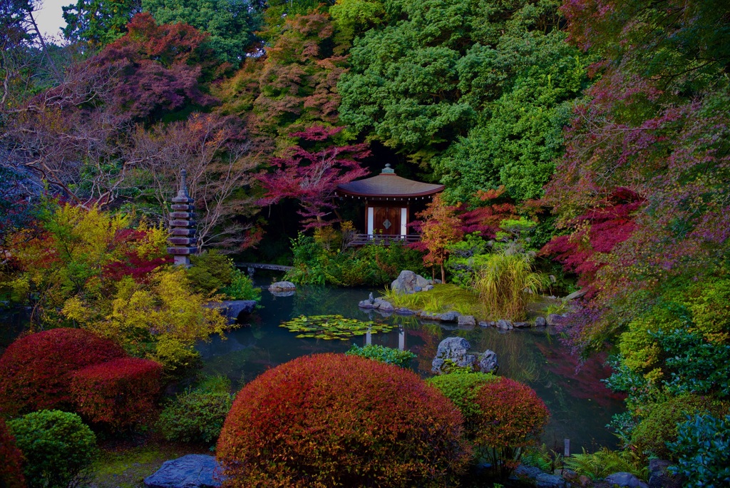 毘沙門堂 晩翠園