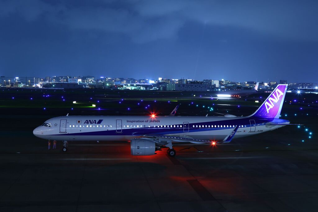 夜の福岡空港②