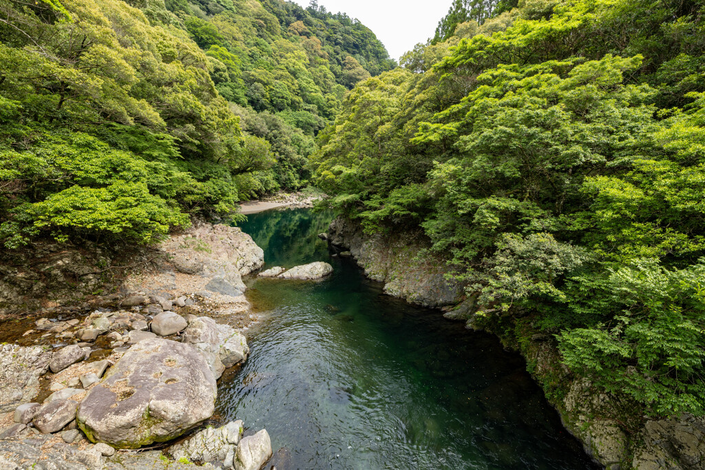 渓谷下流
