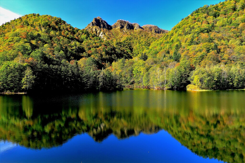天狗岳と札幌湖