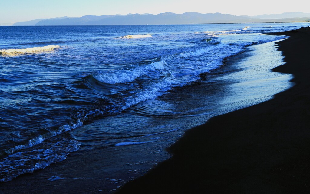 石狩浜の引き潮
