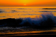 石狩浜の夕日Ⅳ