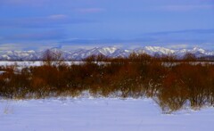 増毛連山を望む