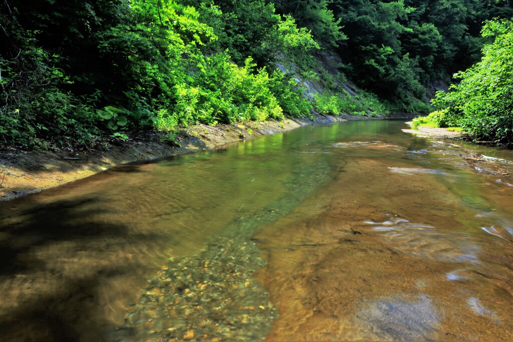 恵庭渓谷ラルマナイ川
