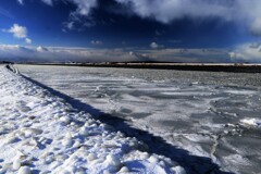 凍てつく石狩川河口Ⅰ