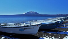 貸釣りボートの準備(支笏湖）