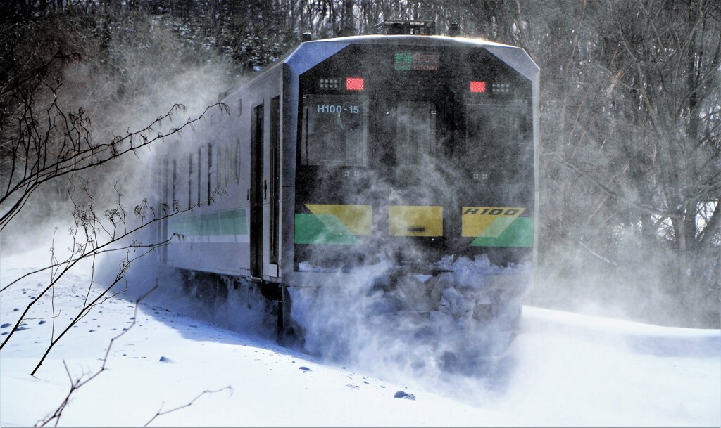 函館本線冬景色