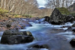 晩秋の川