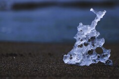 石狩川河口浜のジュエリ-アイス 石狩川河口浜のジュエリ-アイス