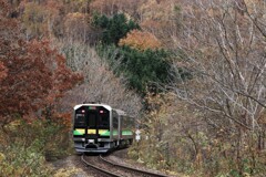 晩秋の函館本線