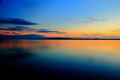 石狩河口夕陽Ⅱ