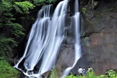 納涼(鱒見の滝）