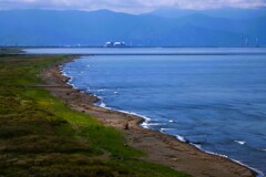 石狩の海岸線