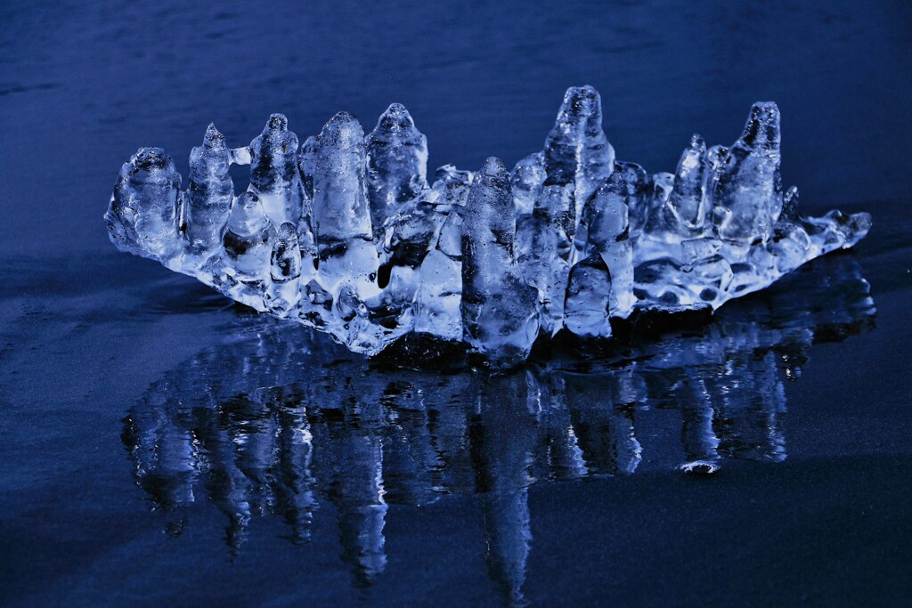 石狩川河口浜のジュエリ－アイス（蔵出、再投稿）