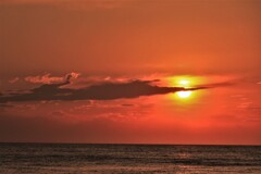 オタネ浜の夕陽