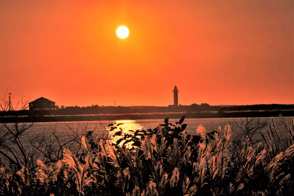 秋近し(石刈川河口）