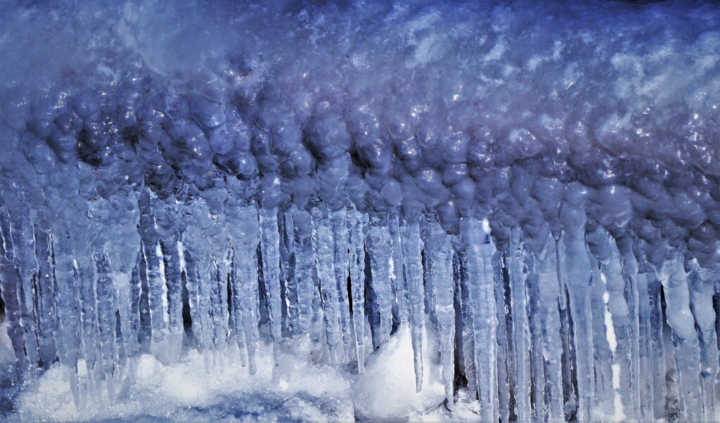 凍てつく石狩川河口